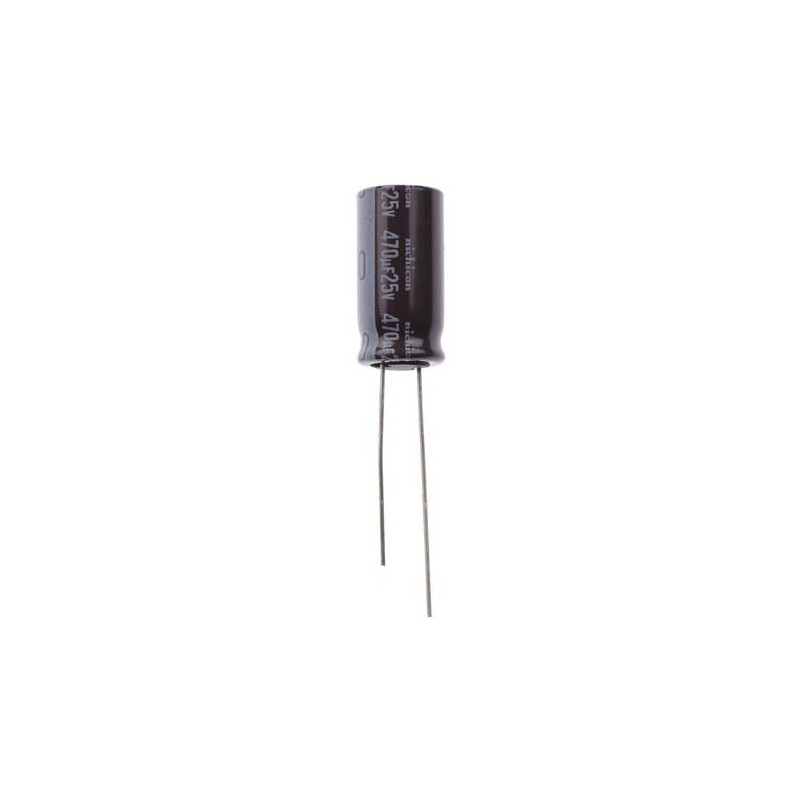 20 pcs - UPM1E471MPD Nichicon 470μF Aluminium Electrolytic Capacitor 25V dc, Radial, Through Hole - UPM1E471MPD