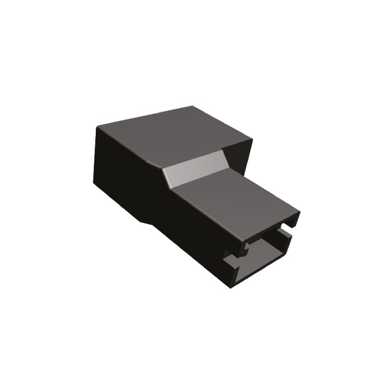 20 pcs - 965430-1 TE Connectivity, 965430 2 Way Nylon 66 Crimp Terminal Housing, 6.35mm Tab Size, Natural