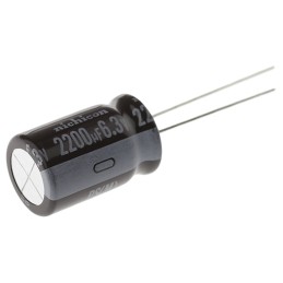 20 pcs - UPS0J222MHD Nichicon 2200μF Aluminium Electrolytic Capacitor 6.3V dc, Radial, Through Hole - UPS0J222MHD