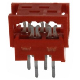 10 pcs - 215570-4 TE Connectivity 4-Way IDC Connector Plug for Cable Mount, 2-Row