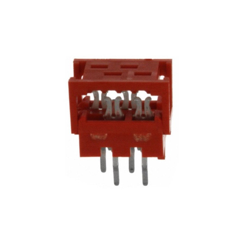 10 pcs - 215570-4 TE Connectivity 4-Way IDC Connector Plug for Cable Mount, 2-Row