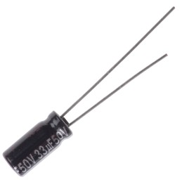 20 pcs - ECA1HHG330 Panasonic 33μF Aluminium Electrolytic Capacitor 50V dc, Radial, Through Hole - ECA1HHG330
