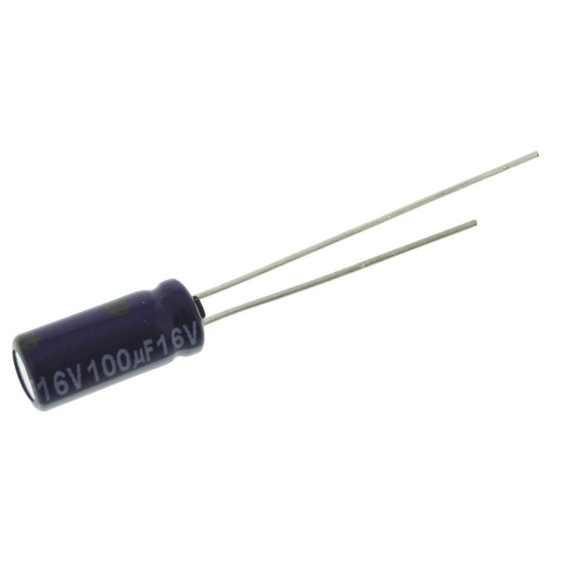 20 pcs - ECA1CM101 Panasonic 100μF Aluminium Electrolytic Capacitor 16V dc, Radial, Through Hole - ECA1CM101