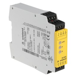 1 pcs - Wieland Dual-Channel Emergency Stop Safety Relay, 24V ac/dc, 2 Safety Contacts