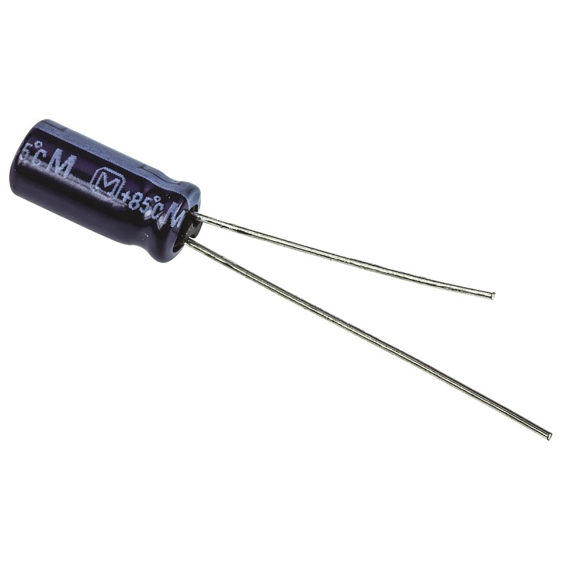 20 pcs - ECA2AM2R2 Panasonic 2.2μF Aluminium Electrolytic Capacitor 100V dc, Radial, Through Hole - ECA2AM2R2