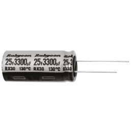 20 pcs - 35RX30330M10X16 Rubycon 330μF Aluminium Electrolytic Capacitor 35V dc, Radial, Through Hole - 35RX30330M10X16