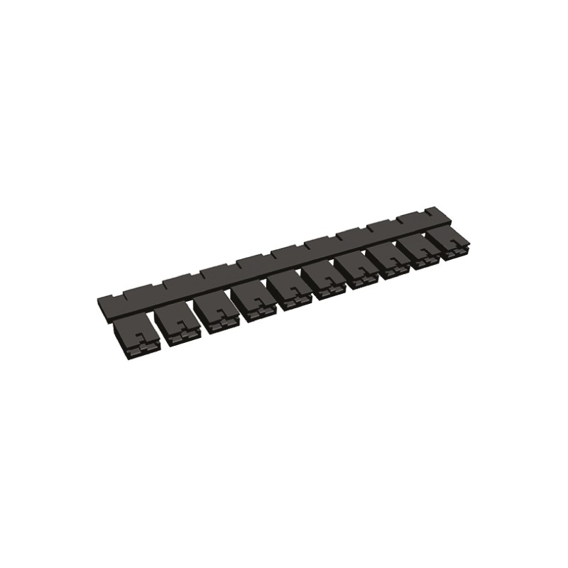 50 pcs - 382811-6 TE Connectivity, AMPMODU Shunt Female Straight Black Open Top 2 Way 1 Row 2.54mm Pitch