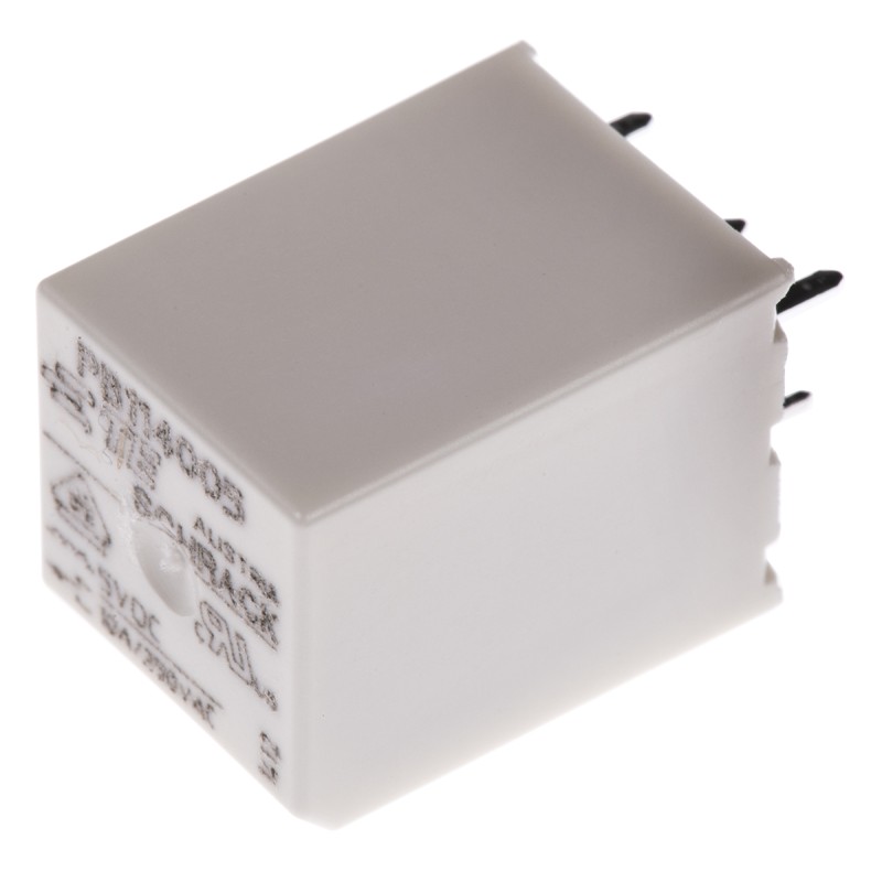 1 pcs - TE Connectivity PCB Mount Power Relay, 5V dc Coil, 10A Switching Current, SPDT