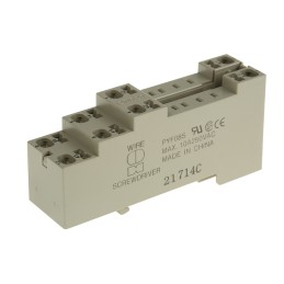 1 pcs - Omron 8 Pin 250V ac DIN Rail Relay Socket, for use with MY2 Series