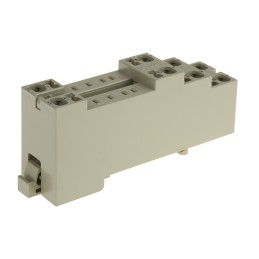 1 pcs - Omron 8 Pin 250V ac DIN Rail Relay Socket, for use with MY2 Series