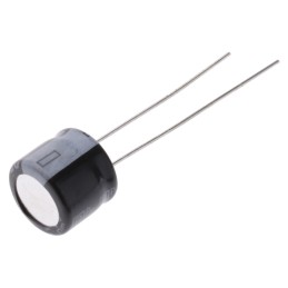 50 pcs - 25ML100MEFC8X7 Rubycon 100μF Aluminium Electrolytic Capacitor 25V dc, Radial, Through Hole - 25ML100MEFC8X7