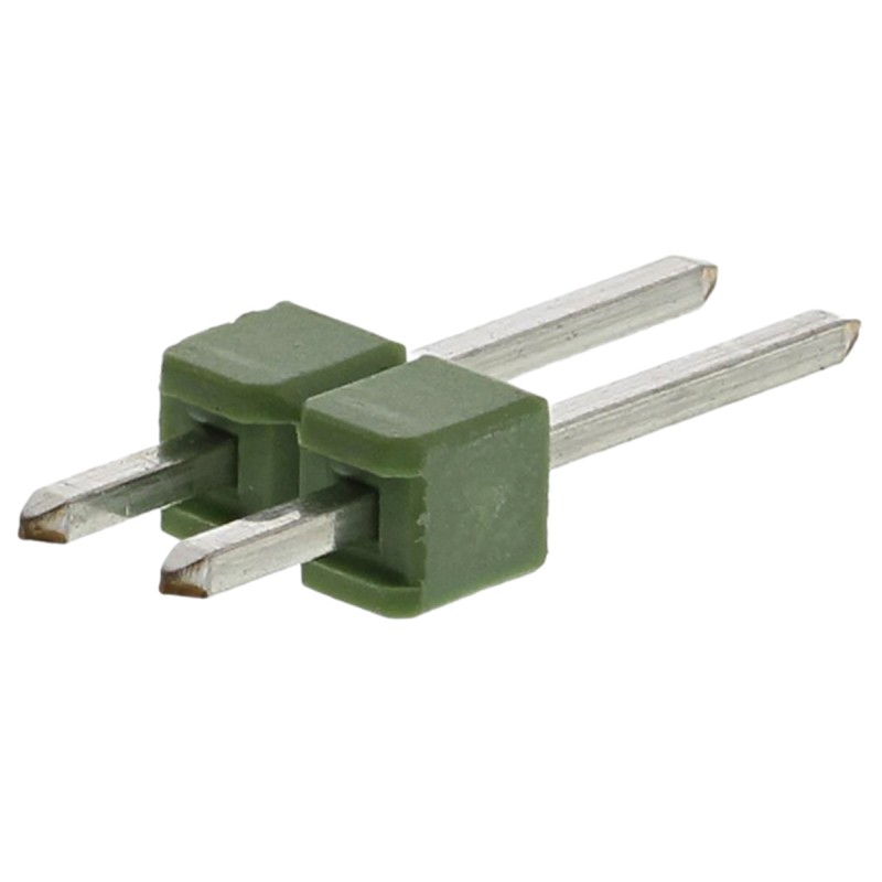 50 pcs - 826926-2 TE Connectivity AMPMODU MOD II Series Straight Through Hole Pin Header, 2 Contact(s), 2.54mm Pitch, 1 Row(s), 
