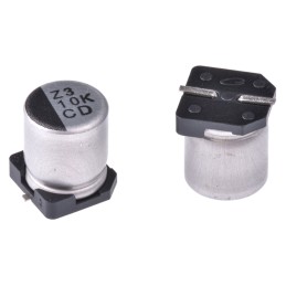 50 pcs - UCD1K100MCL1GS Nichicon 10μF Aluminium Electrolytic Capacitor 80V dc, Surface Mount - UCD1K100MCL1GS