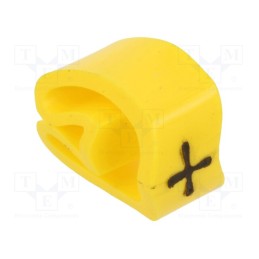 10 pcg : PA-20004AV40.+ - Markers, Marking: +, 4÷10mm, PVC, yellow, -30÷60°C, leaded, PA-2