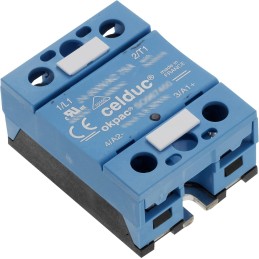 1 pcs - Celduc SO Series Solid State Relay, 125 A Load, Chassis Mount, 690 Vrms Load, 32 Vdc Control