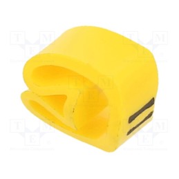 10 pcg : PA-20004AV40. - Markers, Marking: , 4÷10mm, PVC, yellow, -30÷60°C, leaded, PA-2