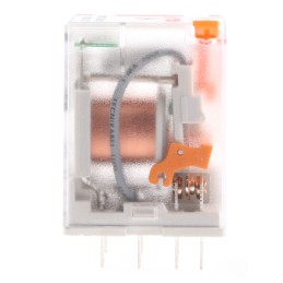 1 pcs - Relpol Plug In Power Relay, 230V ac Coil, 12A Switching Current, DPDT