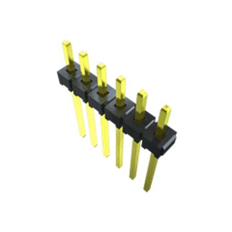 10 pcs - MTMM-102-05-T-S-295 Samtec MTMM Series Vertical Through Hole Pin Header, 4 Contact(s), 2.0mm Pitch, 2 Row(s), Unshroude