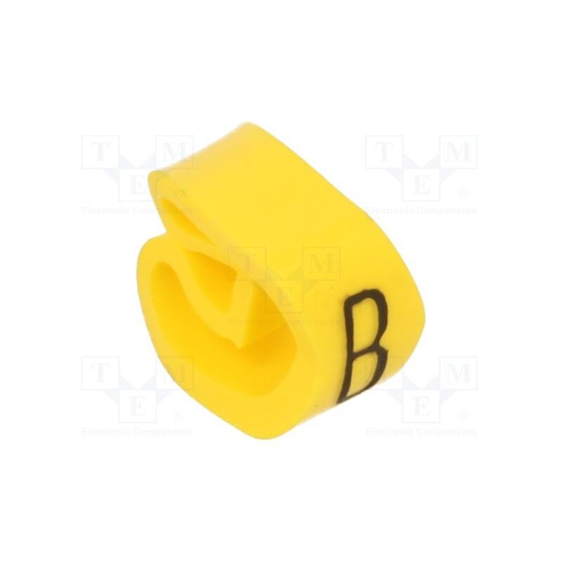 10 pcg : PA-20004AV40.B - Markers, Marking: B, 4÷10mm, PVC, yellow, -30÷60°C, leaded, PA-2