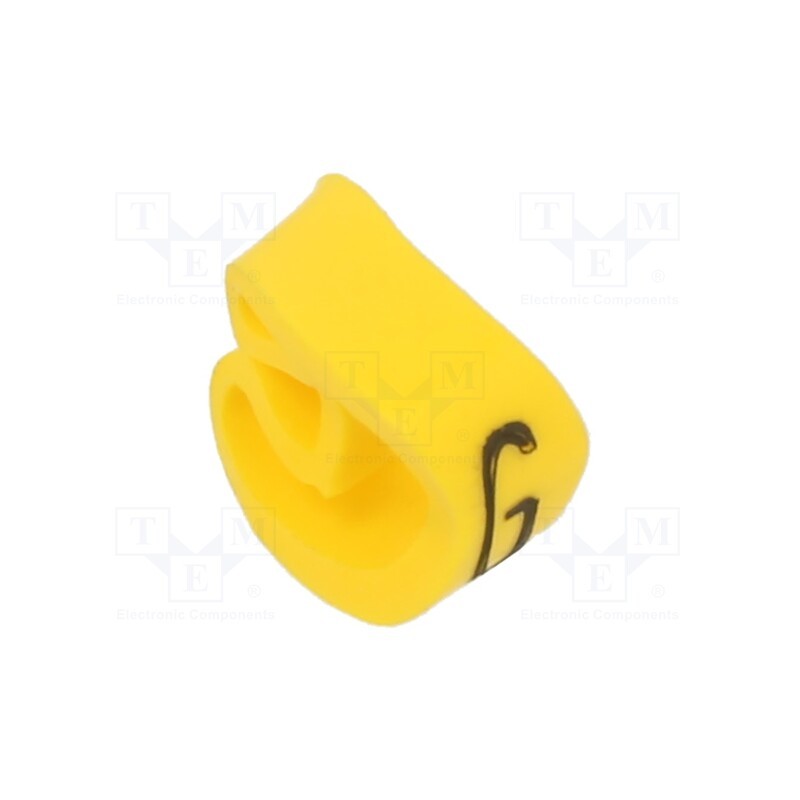 10 pcg : PA-20004AV40.G - Markers, Marking: G, 4÷10mm, PVC, yellow, -30÷60°C, leaded, PA-2