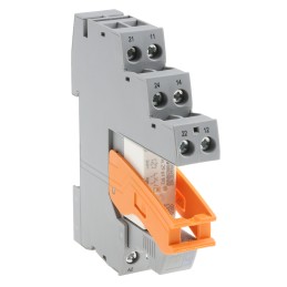 1 pcs - Phoenix Contact RIF-1-RSC-LDP-24DC/2X21 Series Interface Relay, DIN Rail Mount, 24V dc Coil, DPDT, 2-Pole