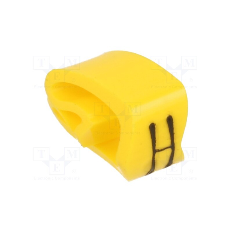 10 pcg : PA-20004AV40.H - Markers, Marking: H, 4÷10mm, PVC, yellow, -30÷60°C, leaded, PA-2