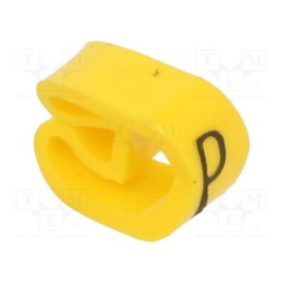 10 pcg : PA-20004AV40.P - Markers, Marking: P, 4÷10mm, PVC, yellow, -30÷60°C, leaded, PA-2