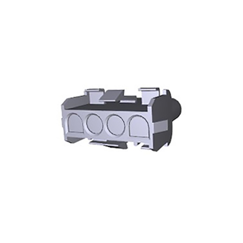 10 pcs - 1-480703-0 TE Connectivity, Universal MATE-N-LOK Female Connector Housing, 6.35mm Pitch, 4 Way, 1 Row