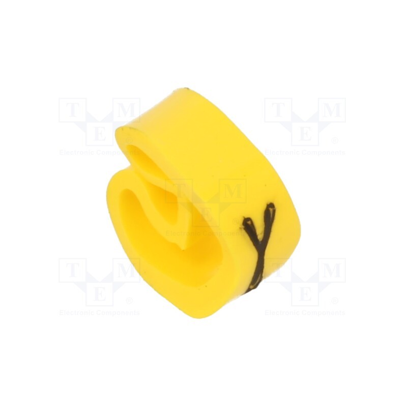 10 pcg : PA-20004AV40.Y - Markers, Marking: Y, 4÷10mm, PVC, yellow, -30÷60°C, leaded, PA-2