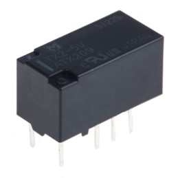 1 pcs - Panasonic Surface Mount Signal Relay, 5V dc Coil, 2A Switching Current, DPDT