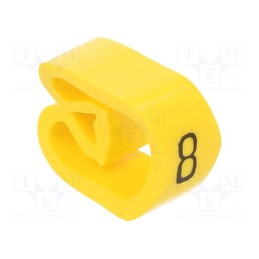 10 pcg : PA-30006AV40.8 - Markers, Marking: 8, 8÷16mm, PVC, yellow, -30÷60°C, leaded, PA-3