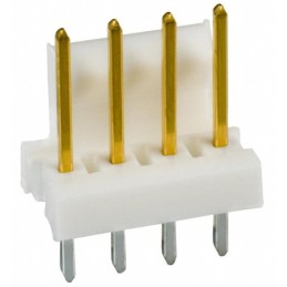10 pcs - 3-641215-4 TE Connectivity MTA-100 Series Straight Through Hole Pin Header, 4 Contact(s), 2.54mm Pitch, 1 Row(s), Unshr