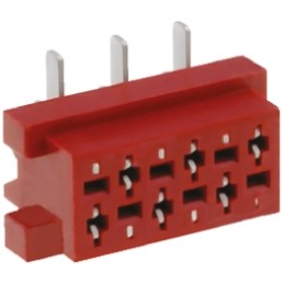 20 pcs - TMM-6-0-04-1 Amphenol ICC TMM Series Straight Surface Mount PCB Socket, 4-Contact, 2-Row, 2.54mm Pitch, Solder Terminat