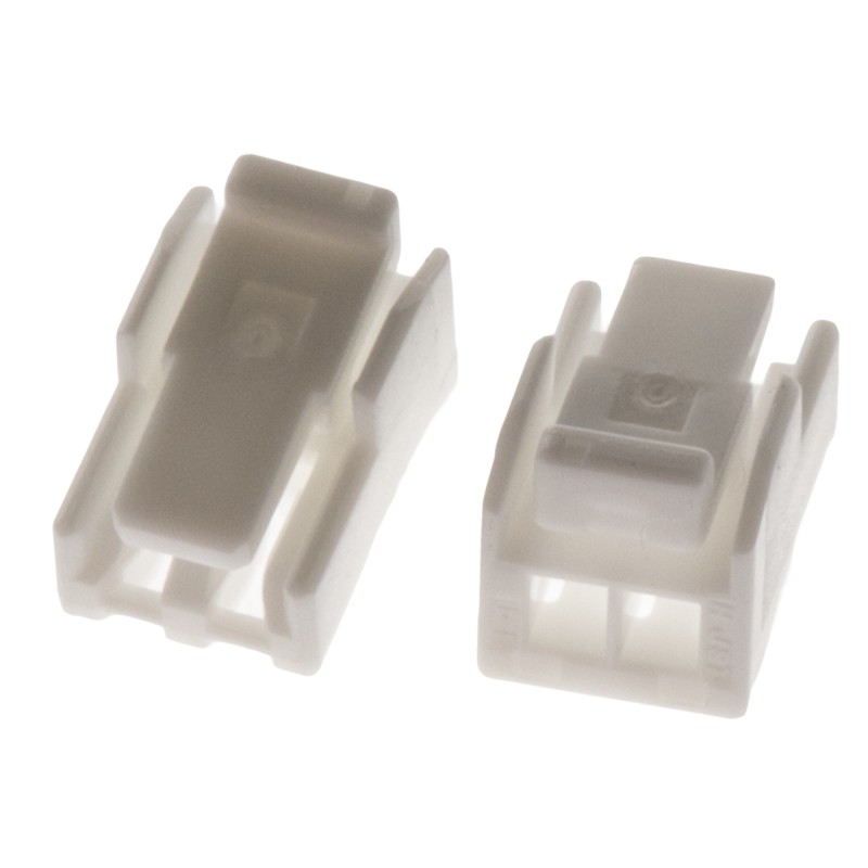 50 pcs - GHR-02V-S JST, GH Connector Housing, 1.25mm Pitch, 2 Way, 1 Row Right Angle, Straight