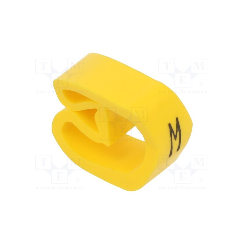 10 pcg : PA-30006AV40.M - Markers, Marking: M, 8÷16mm, PVC, yellow, -30÷60°C, leaded, PA-3
