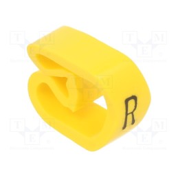 10 pcg : PA-30006AV40.R - Markers, Marking: R, 8÷16mm, PVC, yellow, -30÷60°C, leaded, PA-3