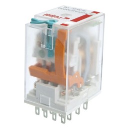 1 pcs - Relpol Plug In Power Relay, 110V ac Coil, 6A Switching Current, 4PDT