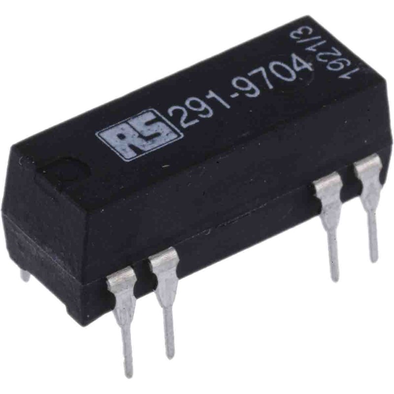 1 pcs - RS PRO PCB Mount Reed Relay, 5V dc Coil, SPDT, 175V dc Max, 0.25 A Max, 200Ω
