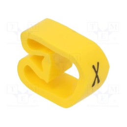 10 pcg : PA-30006AV40.X - Markers, Marking: X, 8÷16mm, PVC, yellow, -30÷60°C, leaded, PA-3