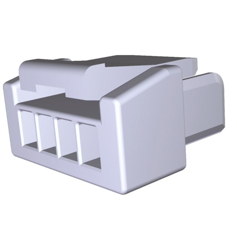 50 pcs - 504193-0400 Molex, Micro-Lock Female Connector Housing, 1.25mm Pitch, 4 Way, 1 Row