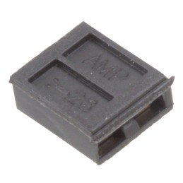 20 pcs - 1-881545-4 TE Connectivity Shunt Female Straight Black Open Top 2 Way 1 Row 2.54mm Pitch