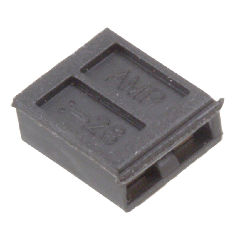 20 pcs - 1-881545-4 TE Connectivity Shunt Female Straight Black Open Top 2 Way 1 Row 2.54mm Pitch