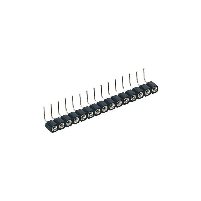 20 pcs - 399-87-104-10-003101 4 Way Preci-Dip Right Angle Through Hole 2.54mm SIL Socket, Solder, 3A 100 V ac, 150 V dc