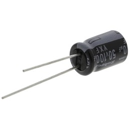 20 pcs - 50YXF100M8X11.5 Rubycon 100μF Aluminium Electrolytic Capacitor 50V dc, Radial, Through Hole - 50YXF100M8X11.5