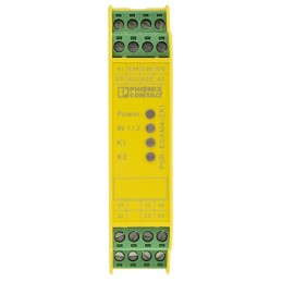 1 pcs - Phoenix Contact Dual-Channel Safety Switch/Interlock Safety Relay, 24V ac/dc, 2 Safety Contacts