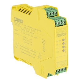 1 pcs - Phoenix Contact Dual-Channel Safety Switch/Interlock Safety Relay, 24V ac/dc, 2 Safety Contacts