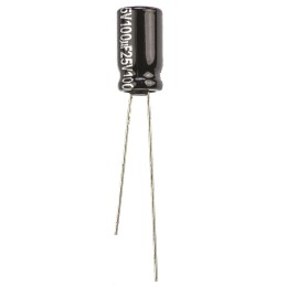 20 pcs - ECA1EHG101 Panasonic 100μF Aluminium Electrolytic Capacitor 25V dc, Radial, Through Hole - ECA1EHG101