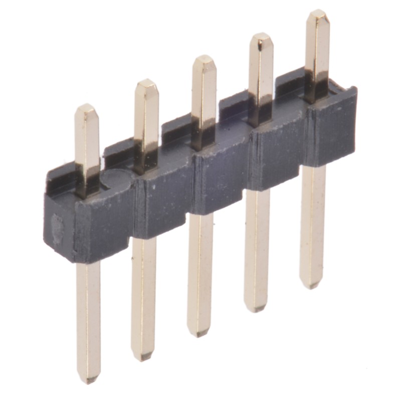 20 pcs - 61300511121 Wurth Elektronik WR-PHD Series Straight Through Hole Pin Header, 5 Contact(s), 2.54mm Pitch, 1 Row(s), Unsh