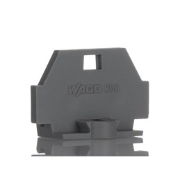 50 pcs - 260-361 Wago 260 Series End Plate with Mounting Flange for Use with 260 Series Terminal Block