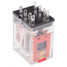 1 pcs - Omron Plug In Power Relay, 120V ac Coil, 10A Switching Current, DPDT